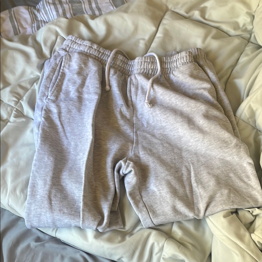 Grey Cuffed Sweatpants